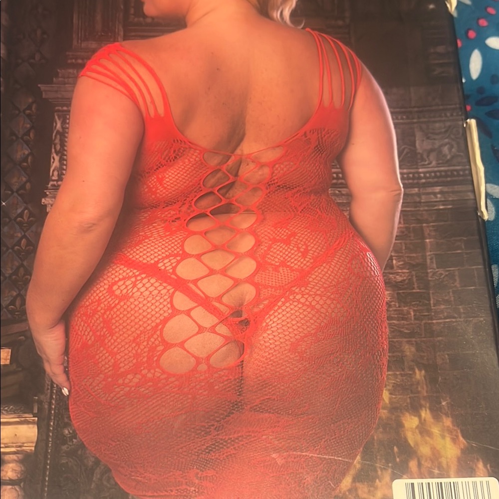 Elegant Moments Fiery Red Lace Dress
